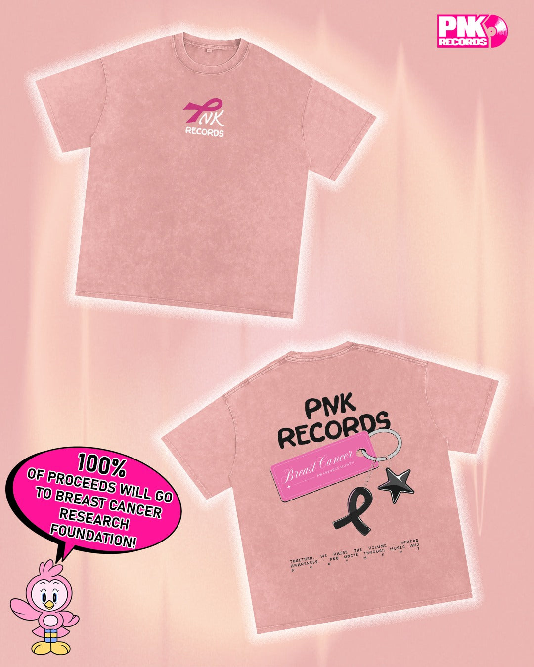 PNK Breast Cancer Research Benefit Tee